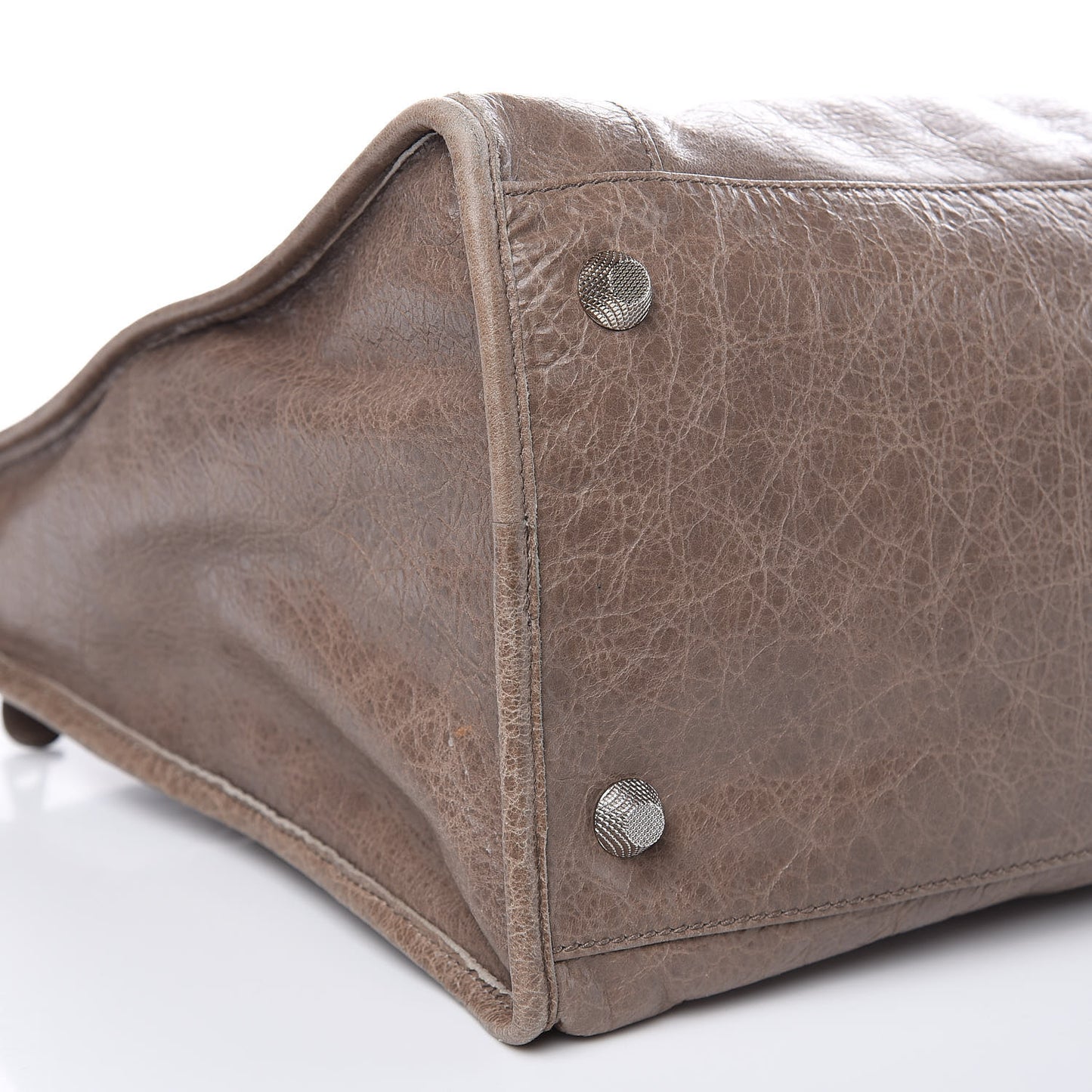Agneau Giant 12 Silver Hardware Work Gris Poivre