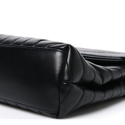 Saint Laurent Calfskin Y Quilted Monogram Medium Loulou Chain Satchel Black 10 of 10