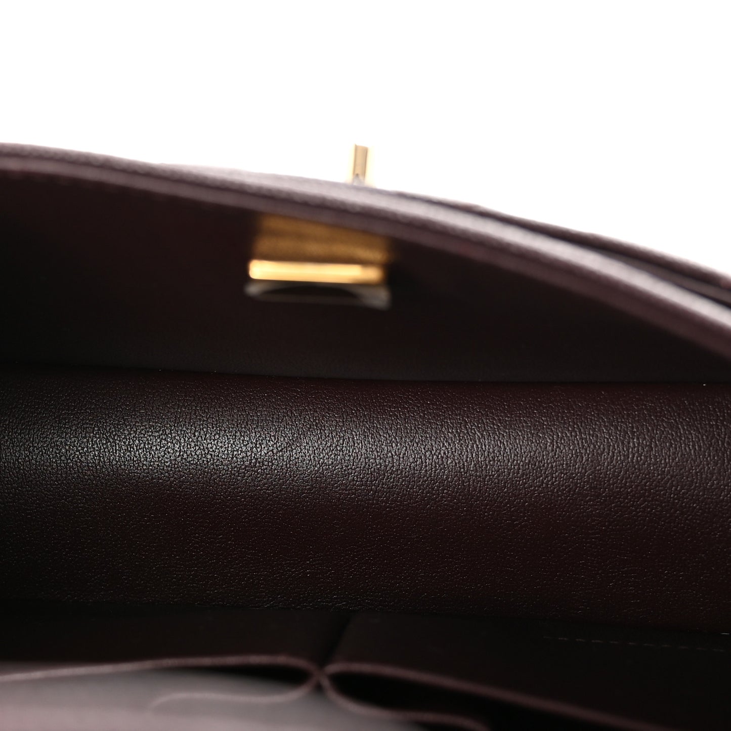 Caviar Quilted Medium Double Flap Dark Brown