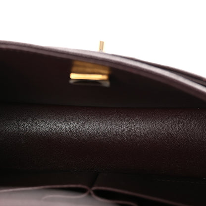 Chanel Caviar Quilted Medium Double Flap Dark Brown 5 of 11