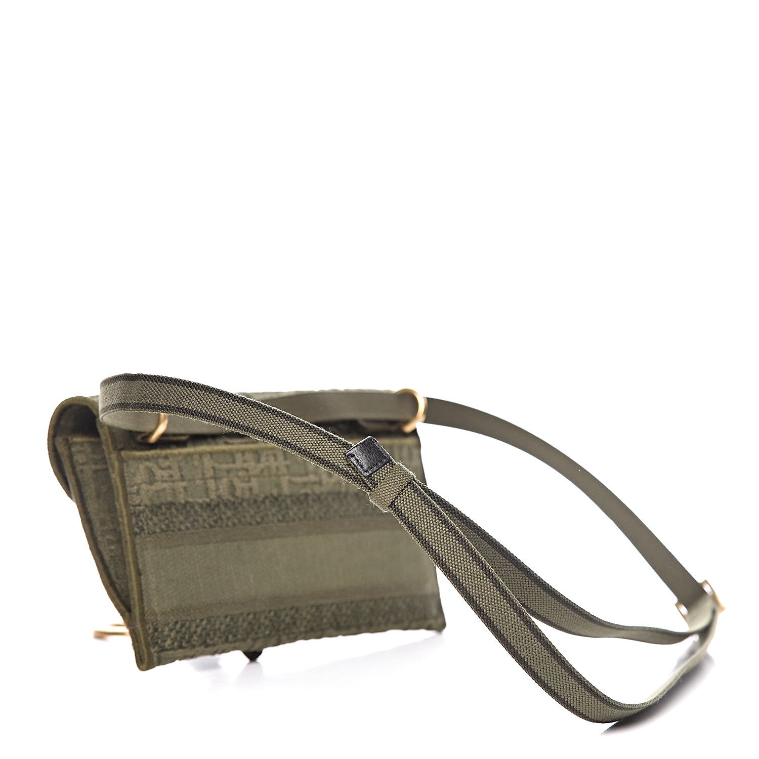 Christian Dior Oblique Saddle Belt Bag Green 3 of 10