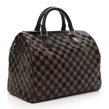 Louis Vuitton Damier Paillettes Speedy 30 Black 3 of 14