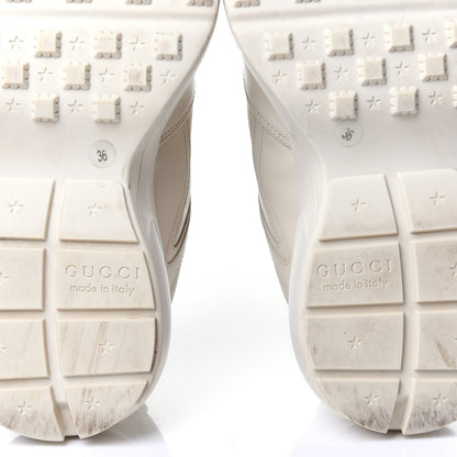 Gucci Calfskin Hawaii Print Womens Rhyton Sneakers 36 Ivory 12 of 13
