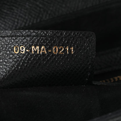 Christian Dior Grained Calfskin Saddle Bag Black 7 of 11