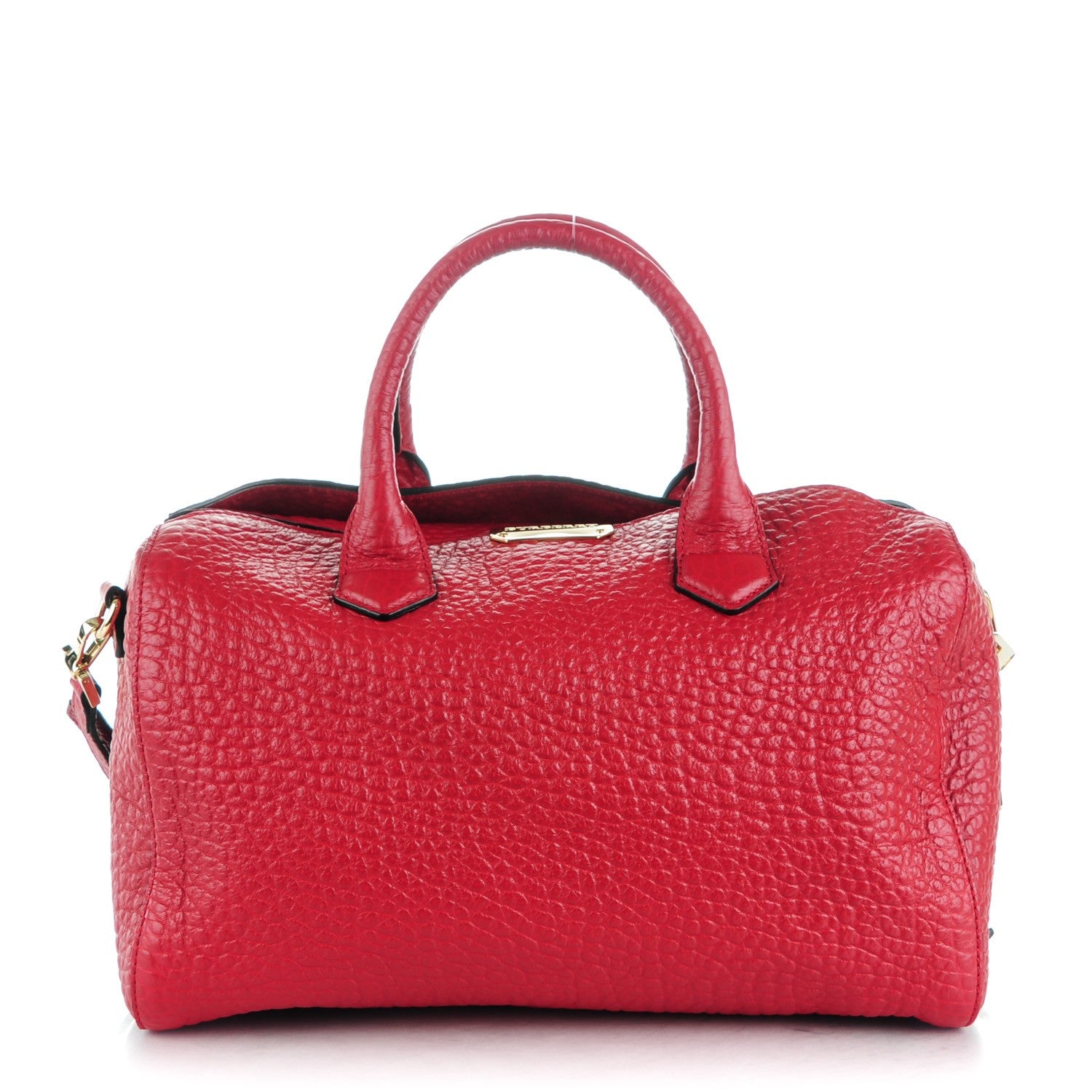 Burberry Heritage Grain Medium Alchester Bowling Bag Military Red 1 of 8