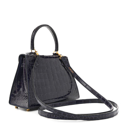 Hermes Shiny Alligator Mini Kelly Sellier 20 Amethyste 3 of 14