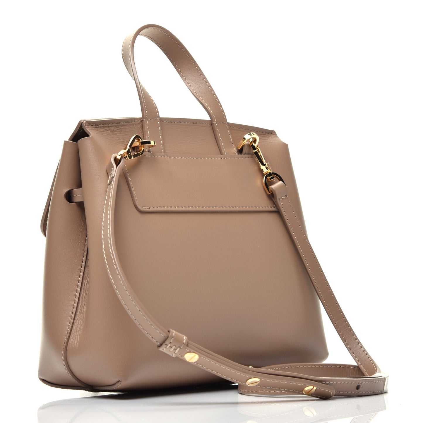 Calfskin Mini Mini Lady Bag Biscotto