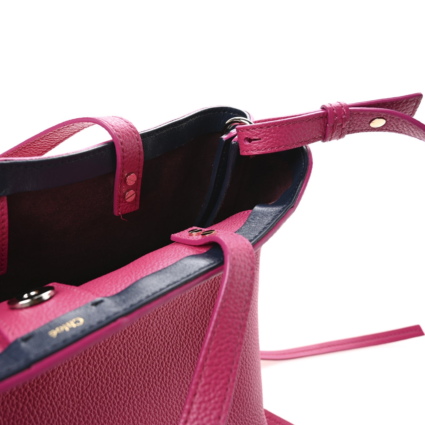 Calfskin Small East West Sense Tote Fizzy Pink