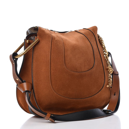 Chloe Suede Small Hayley Hobo Caramel 3 of 9
