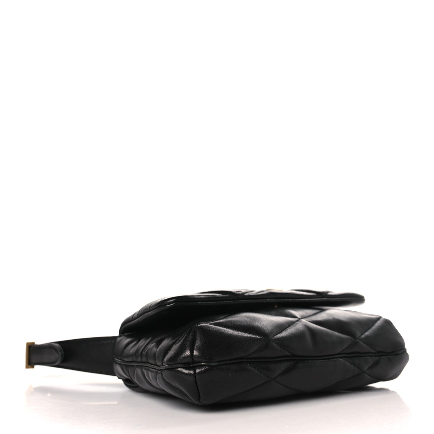 Saint Laurent Lambskin Quilted Le 57 Diamond Shoulder Bag Black 4 of 9