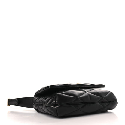 Saint Laurent Lambskin Quilted Le 57 Diamond Shoulder Bag Black 4 of 9