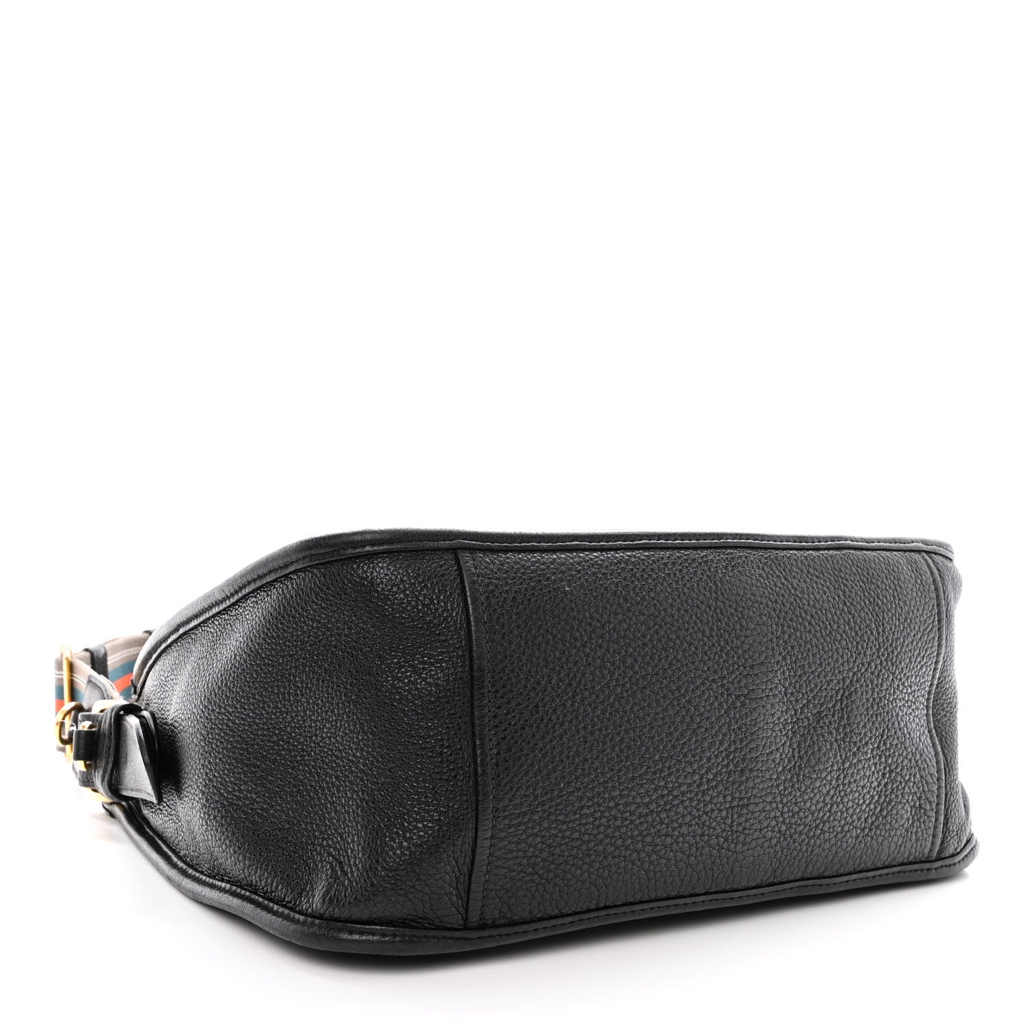 Prada Vitello Daino Zippered Messenger Hobo Black 4 of 18