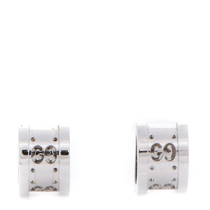 Gucci 18K White Gold Icon Twirl Earrings 1 of 4