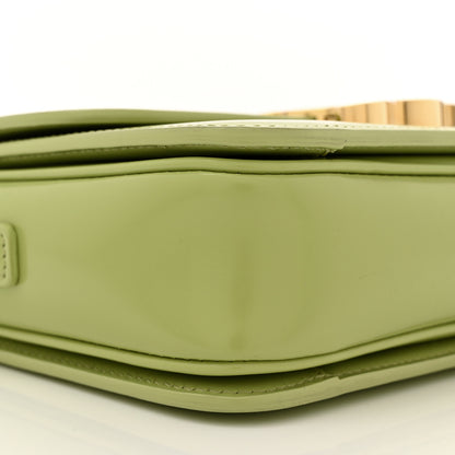 Celine Shiny Calfskin Teen Triomphe Almond Green 9 of 11