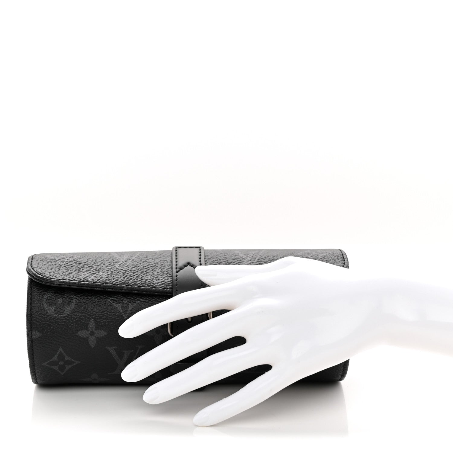 Louis Vuitton Monogram Eclipse 3 Watch Travel Case 2 of 6