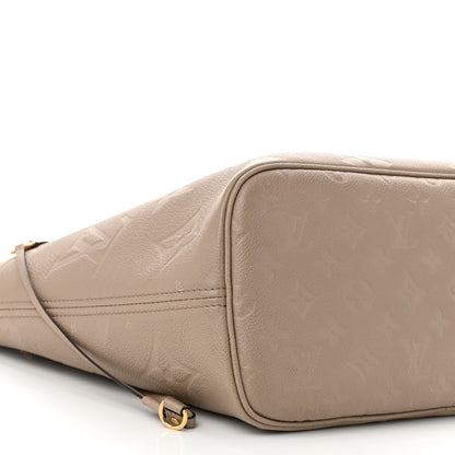 Louis Vuitton Empreinte Monogram Giant Neverfull MM Tourterelle 9 of 12