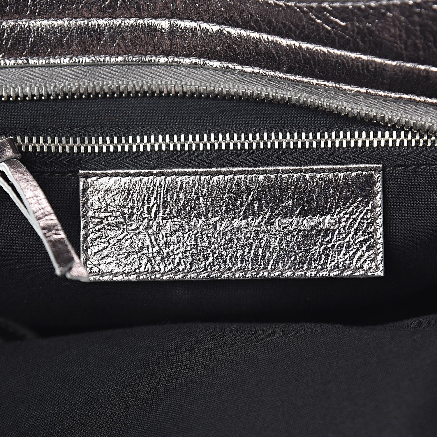 Balenciaga Metallic Agneau Classic Silver Hardware City Pewter 6 of 10