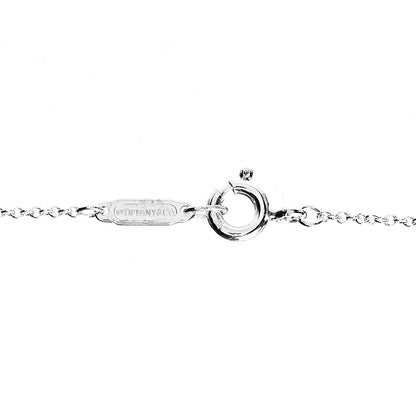 Tiffany Sterling Silver 2014 Nike Marathon Bar Pendant Necklace 3 of 4