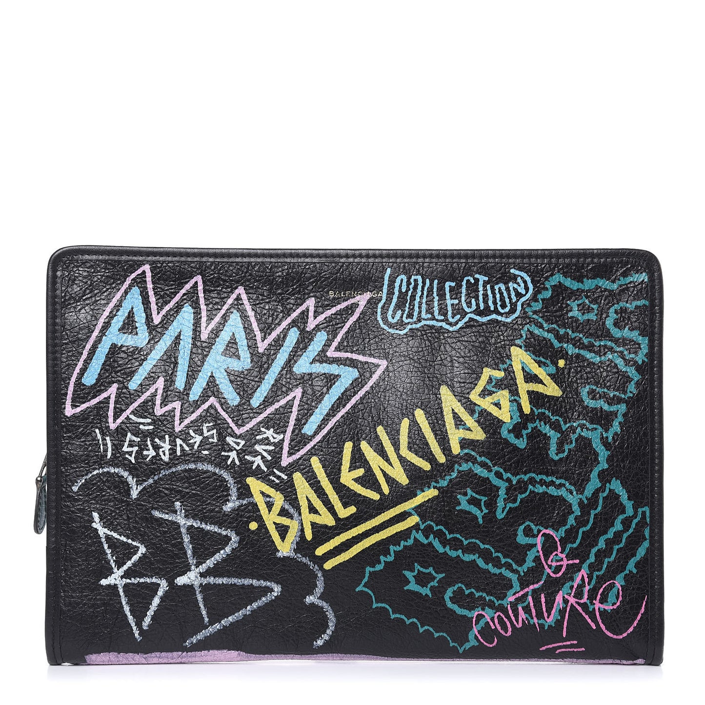 Agneau Arena Graffiti All Over Bazar Pouch Black Multicolor