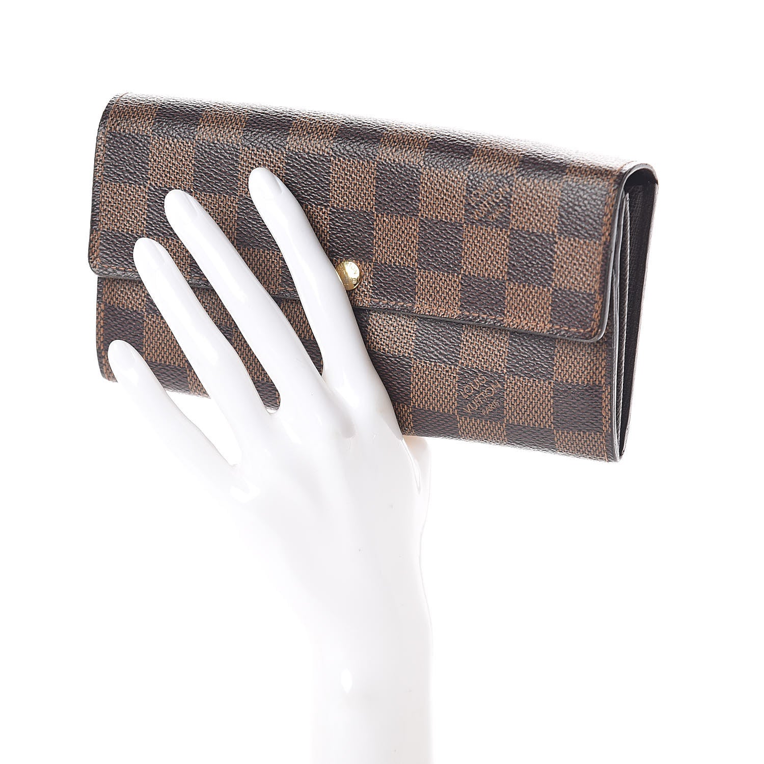 Louis Vuitton Damier Ebene Sarah Wallet 2 of 6