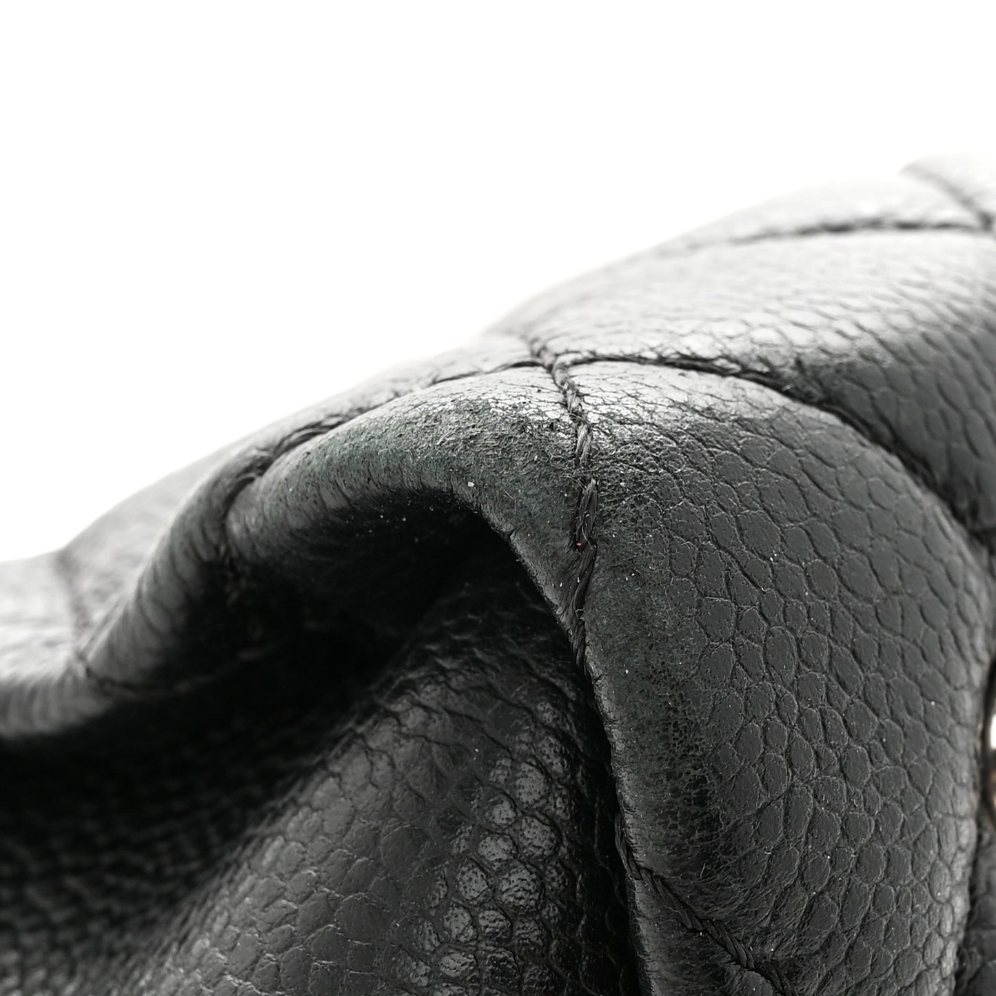 Soft Caviar Quilted CC Timeless Tote Black