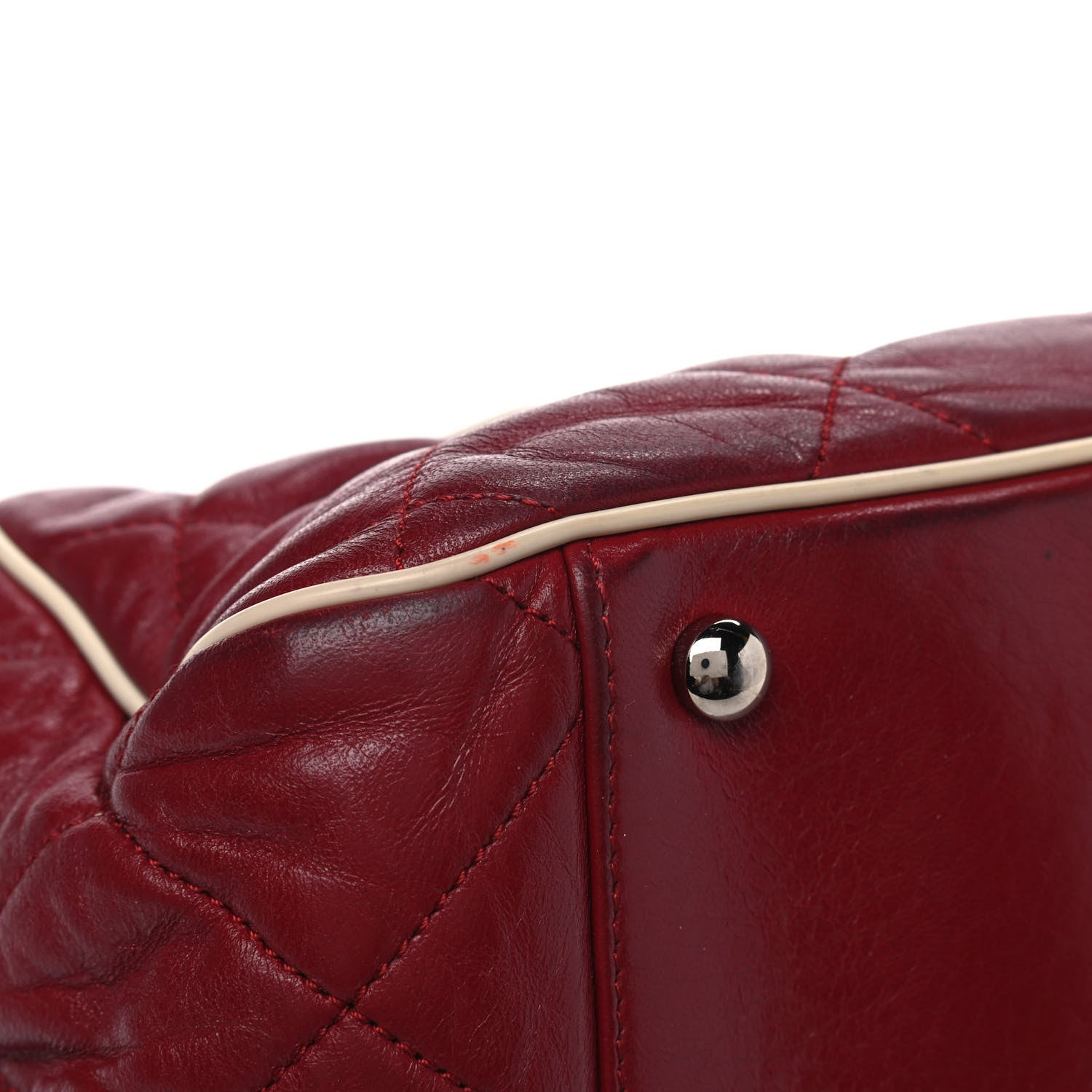 Chanel Lambskin Quilted East West Accordion Flap Light Bordeaux 9 of 16