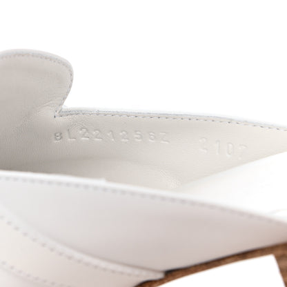 Hermes Calfskin Oz Mules 35 White 8 of 8