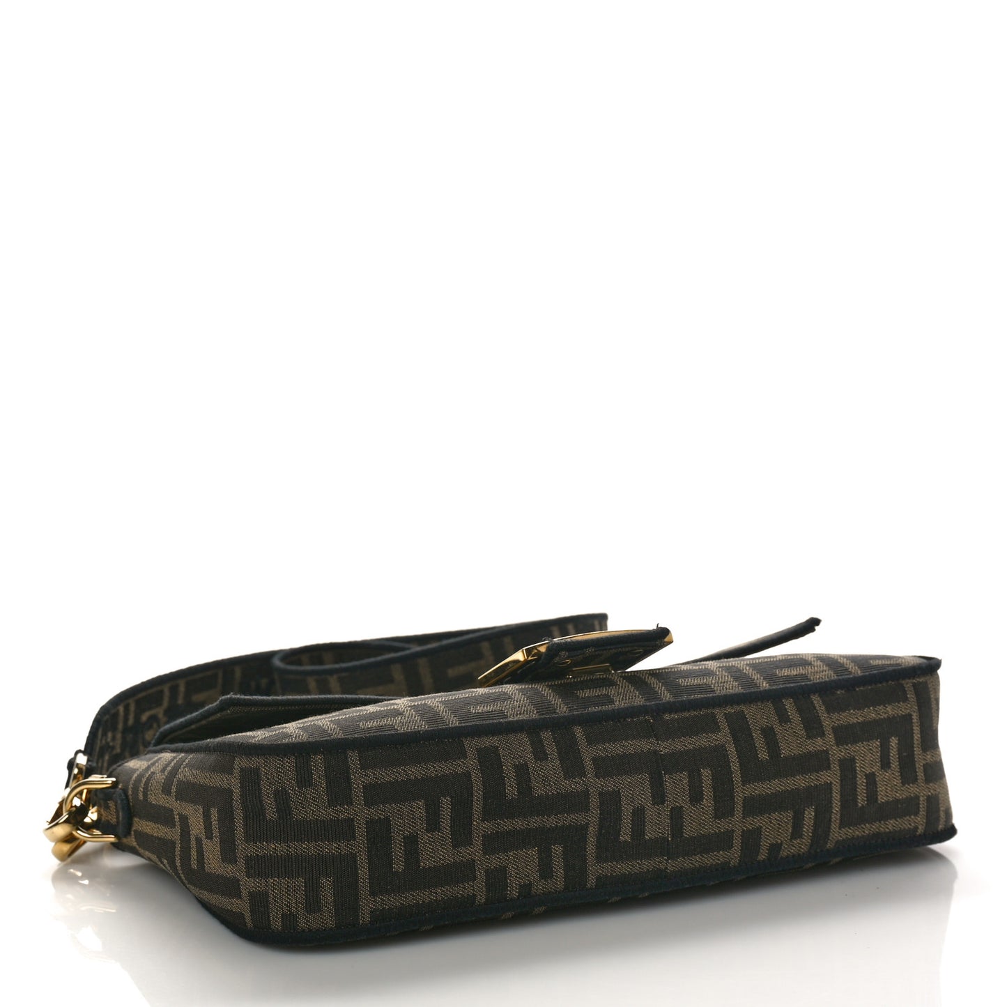 Fabric Jacquard FF 1974 Medium Baguette Tobacco Moro Black