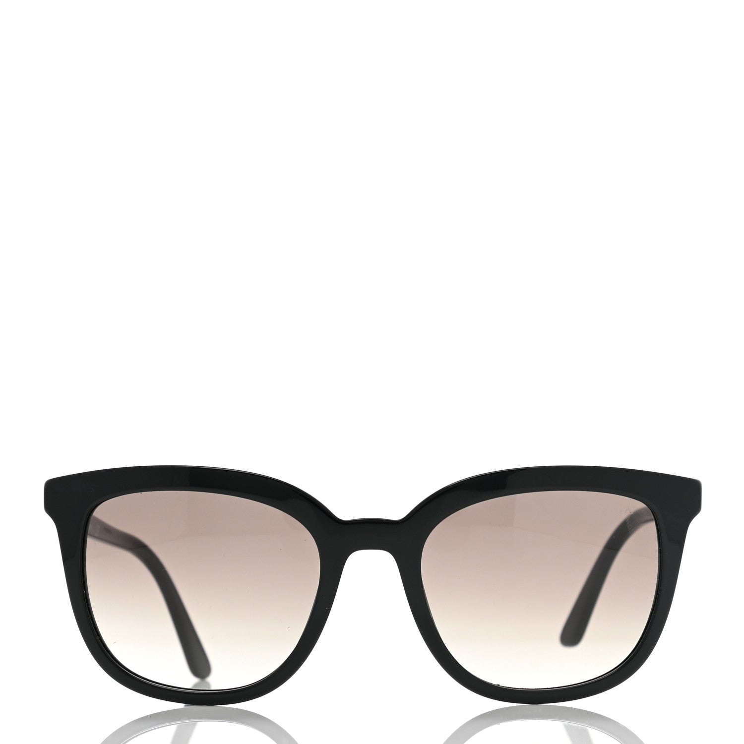 Prada Acetate Pillow Cat Eye Sunglasses SPR 03X Black 2 of 7