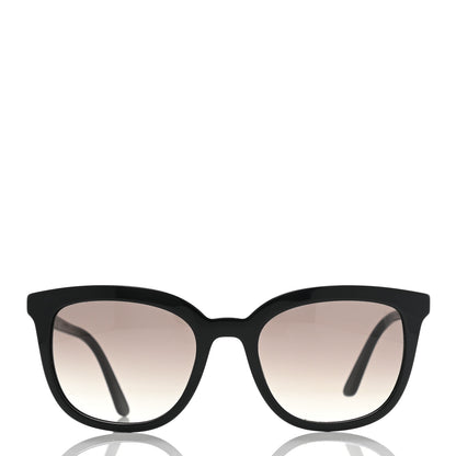 Prada Acetate Pillow Cat Eye Sunglasses SPR 03X Black 2 of 7