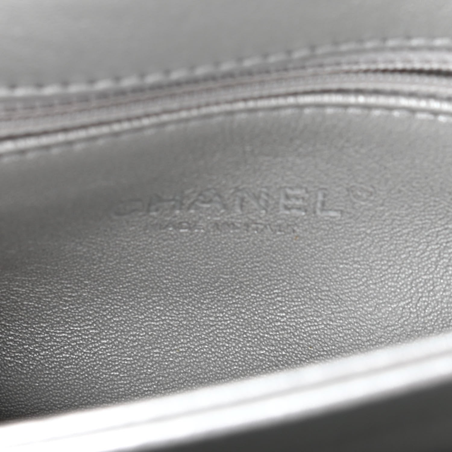 Chanel Metallic Lambskin Quilted Small Trendy CC Flap Dual Handle Bag Silver 6 of 9