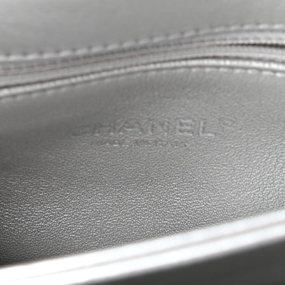 Chanel Metallic Lambskin Quilted Small Trendy CC Flap Dual Handle Bag Silver 6 of 9