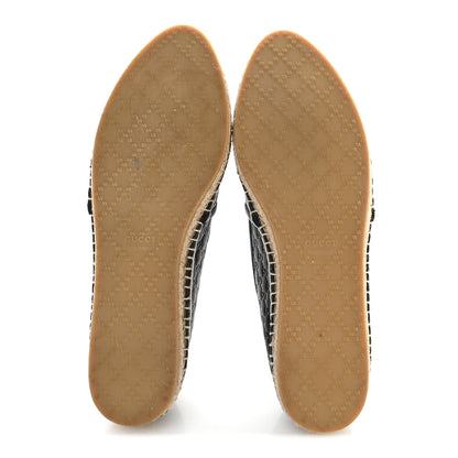 Gucci Microguccissima Signature Espadrilles 38.5 Black 6 of 9