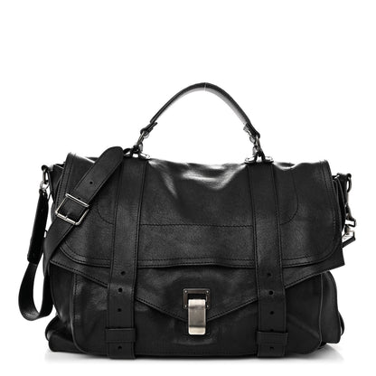 Proenza Schouler Lambskin PS1 Large Satchel Black 1 of 13