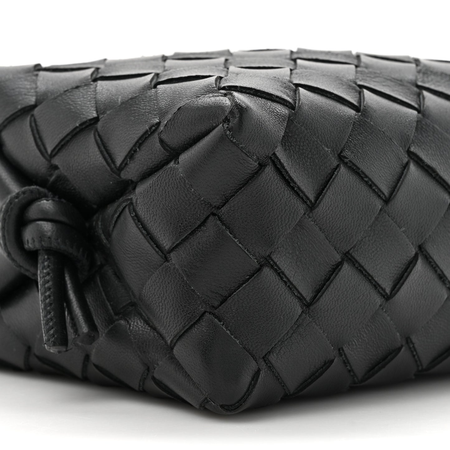 Nappa Intrecciato Mini Loop Camera Bag Black