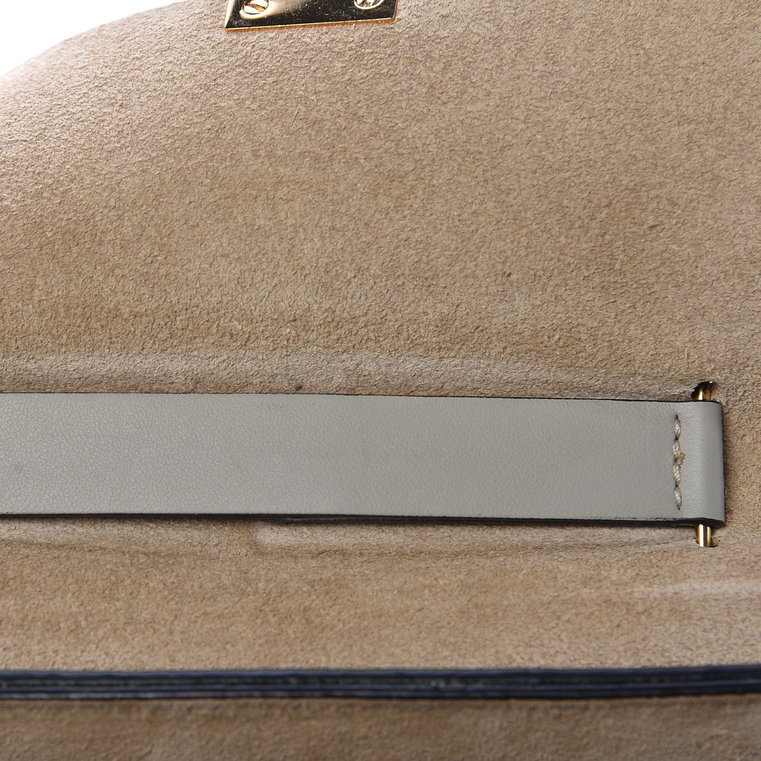 Chloe Grained Calfskin Lambskin Mini Bi-Color Drew Shoulder Bag Black Powder Beige 14 of 15