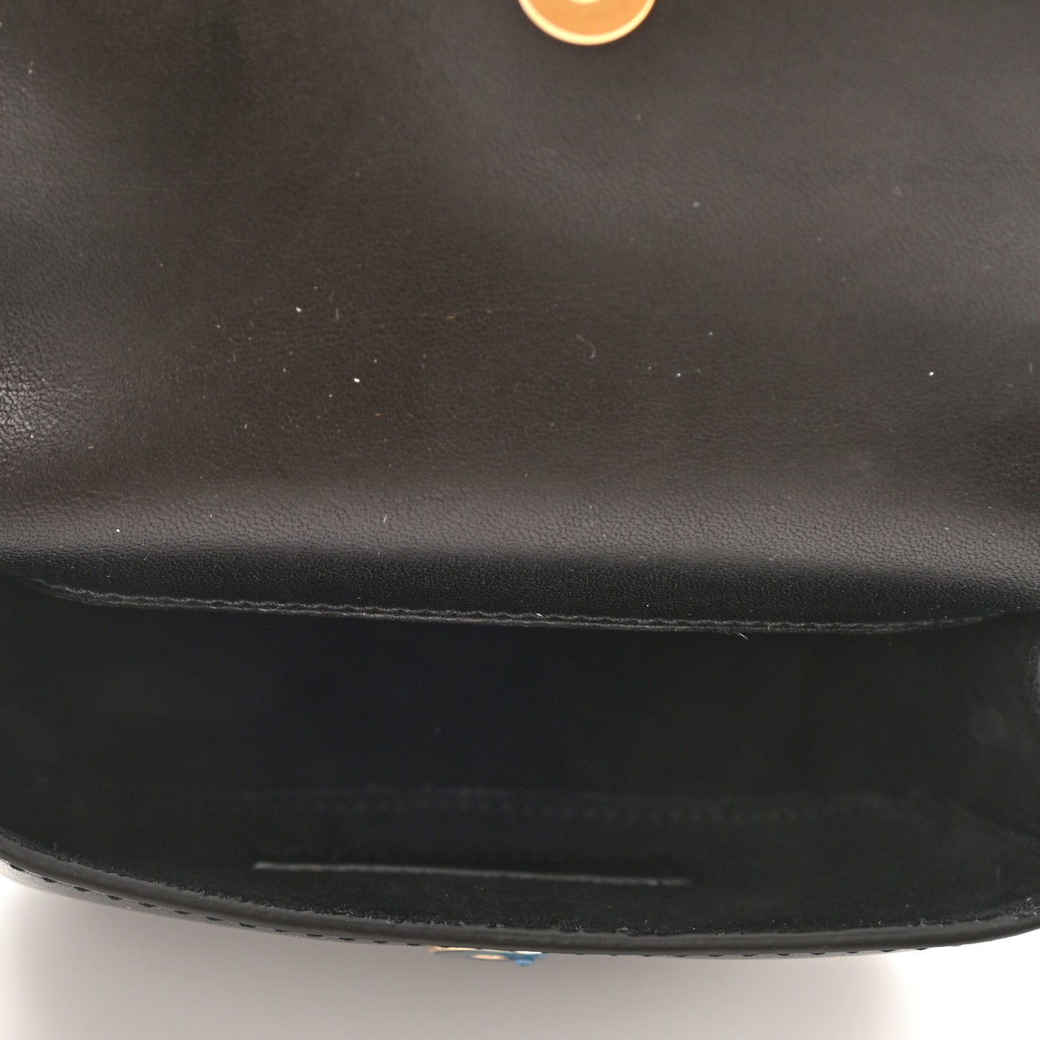 Saint Laurent Smooth Calfskin Mini Classic Monogram Kaia Belt Black 5 of 8