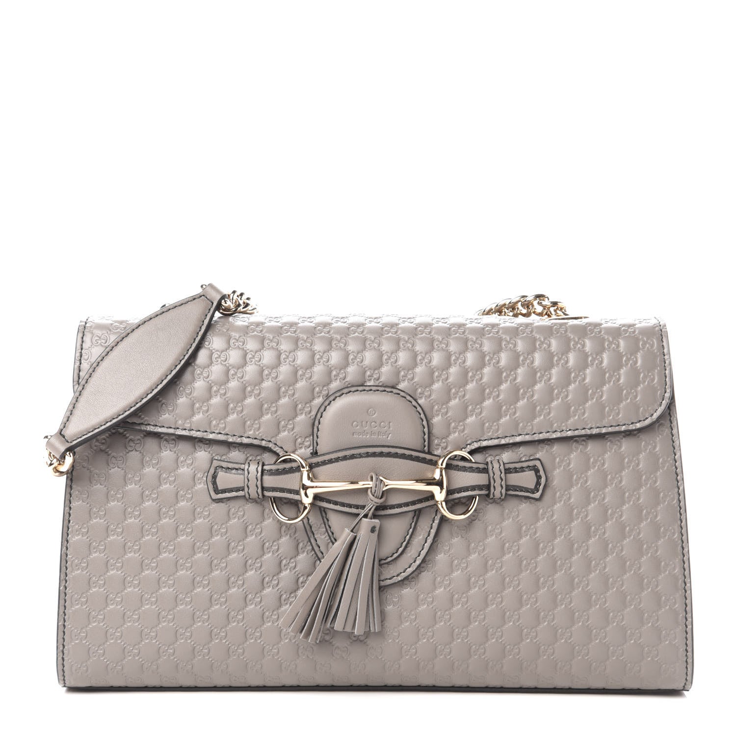Gucci Soft Microguccissima Medium Emily Chain Shoulder Bag Loess 1 of 11