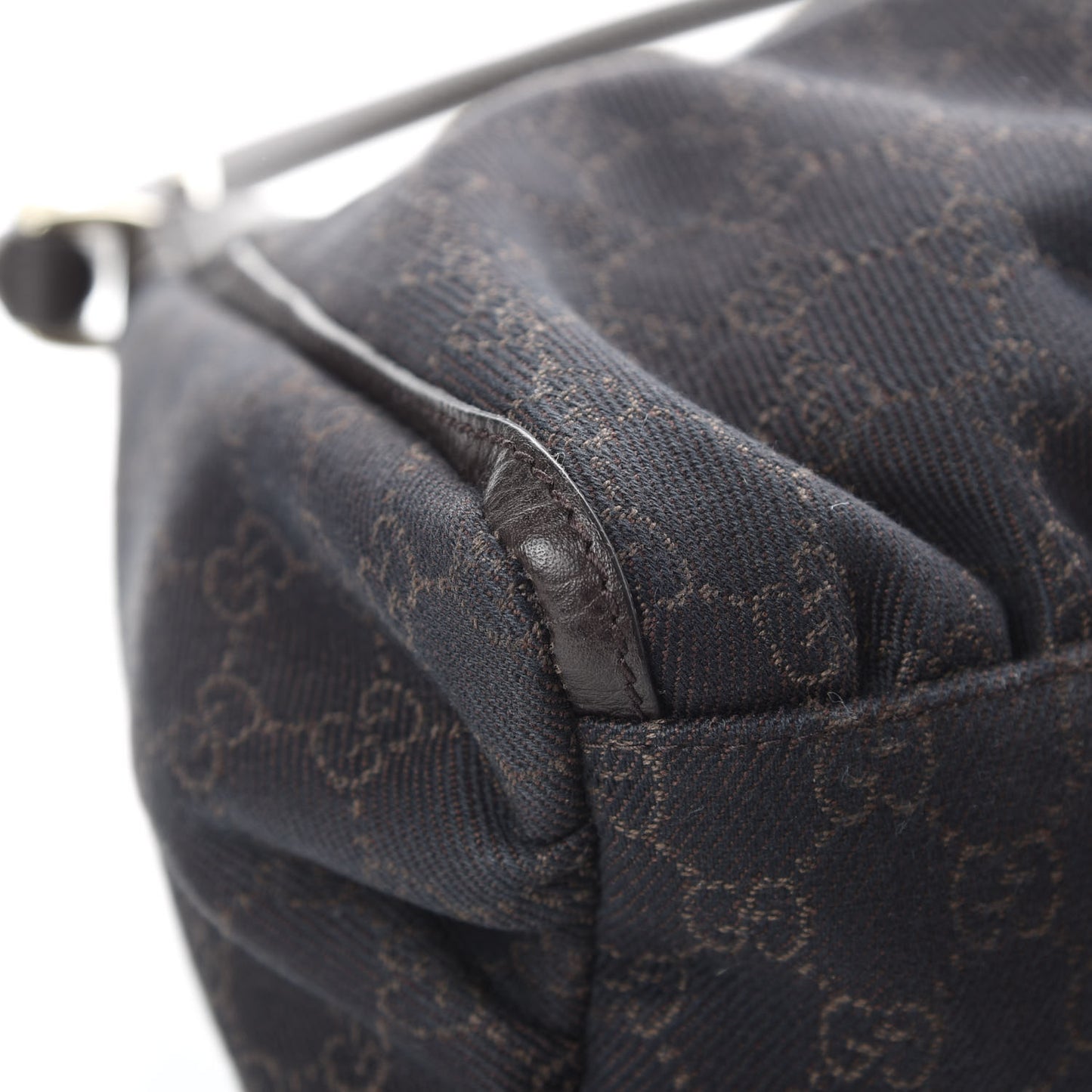 Monogram D Ring Hobo Dark Brown