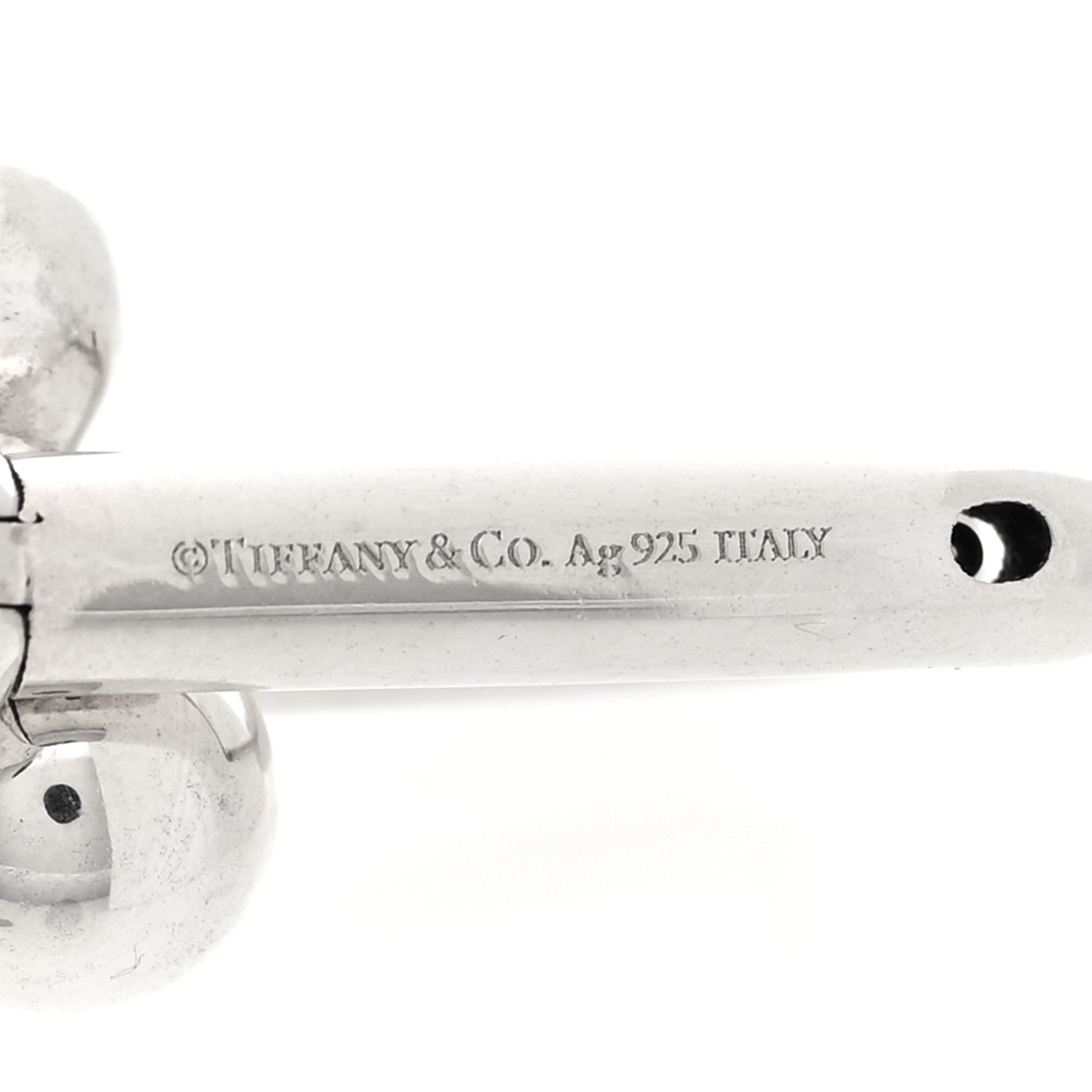 Tiffany Sterling Silver Large HardWear Link Earrings 4 of 4