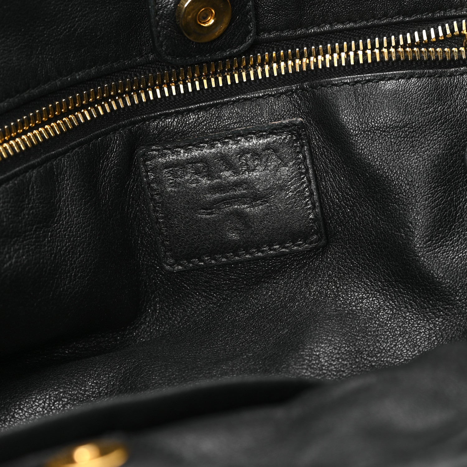 Prada Nappa Stripes Hobo Black 6 of 10