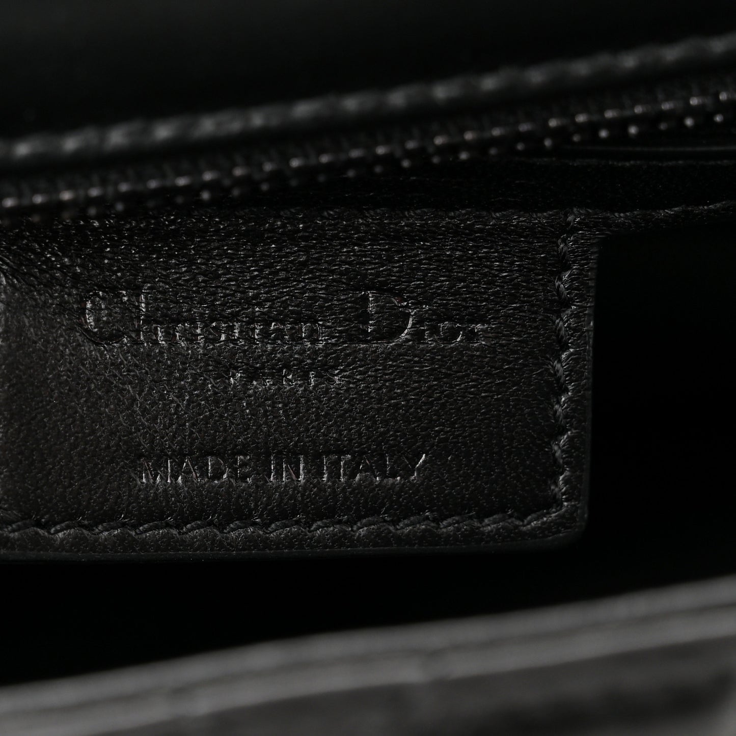 Calfskin Macrocannage Medium Caro Bag Black