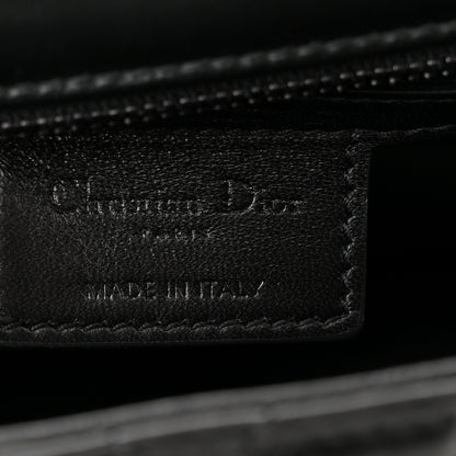 Christian Dior Calfskin Macrocannage Medium Caro Bag Black 6 of 11