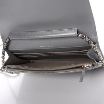 Chanel Patent Strass Wallet On Chain WOC Silver 8 of 13