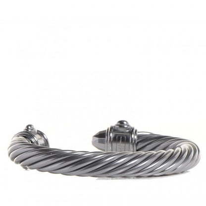 David Yurman Aluminum 10mm Cable Bracelet Silver 3 of 6