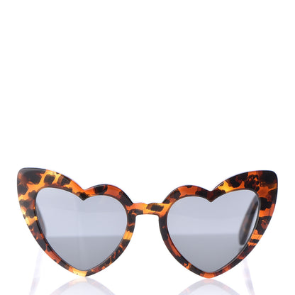 Saint Laurent Acetate Heart Frame Loulou SL181 Sunglasses Tortoise 2 of 7