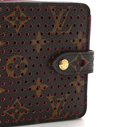 Louis Vuitton Monogram Perforated Compact Zipped Wallet Fuchsia 8 of 9