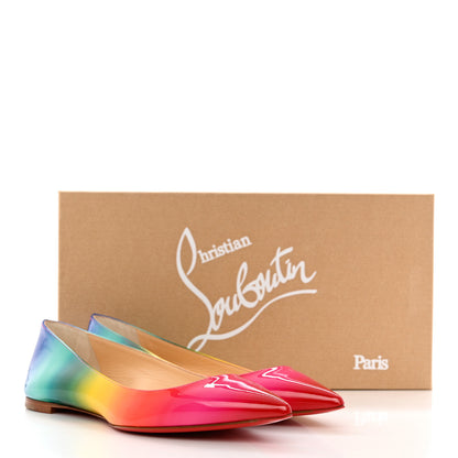 Christian Louboutin Patent Rainbow Ballalla Flats 39 Multicolor 11 of 11