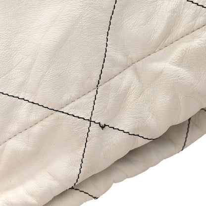 Chanel Shiny Calfskin Quilted Small Chanel 22 White Black 14 of 15