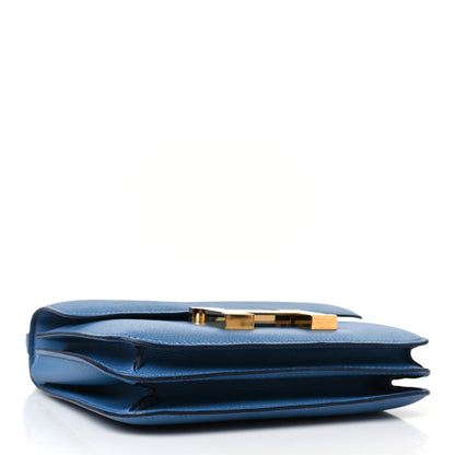 Hermes Epsom Constance 18 Bleu Azur 4 of 9
